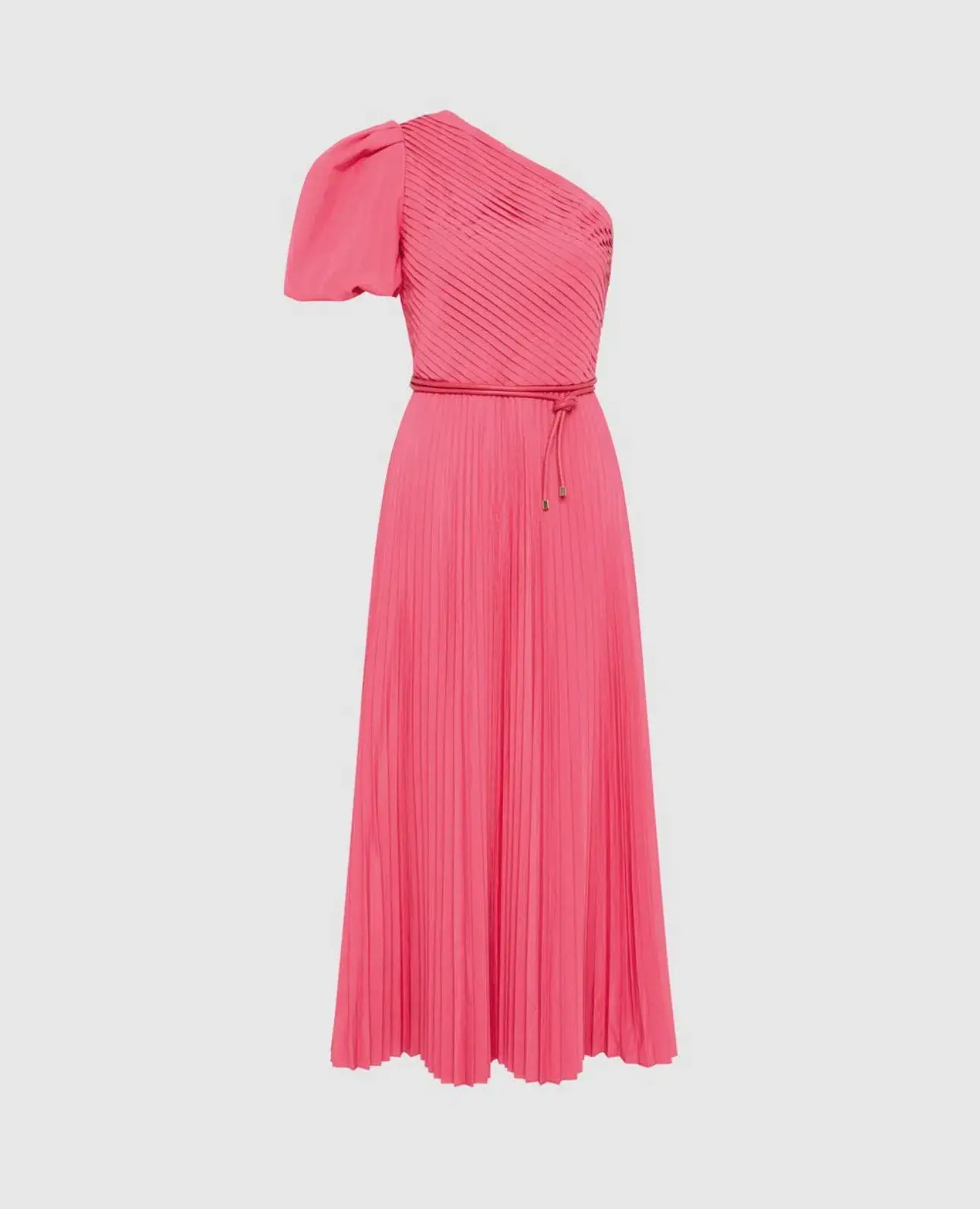 Rebecca Vallance  Rosa One Shoulder Midi Dress  Pink Size 12 - Image 7