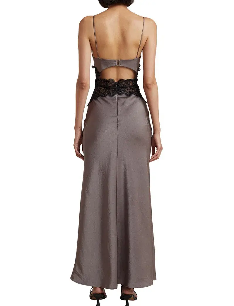 Bec & Bridge Camille Maxi Dress Grey Size AU 10 - Image 2