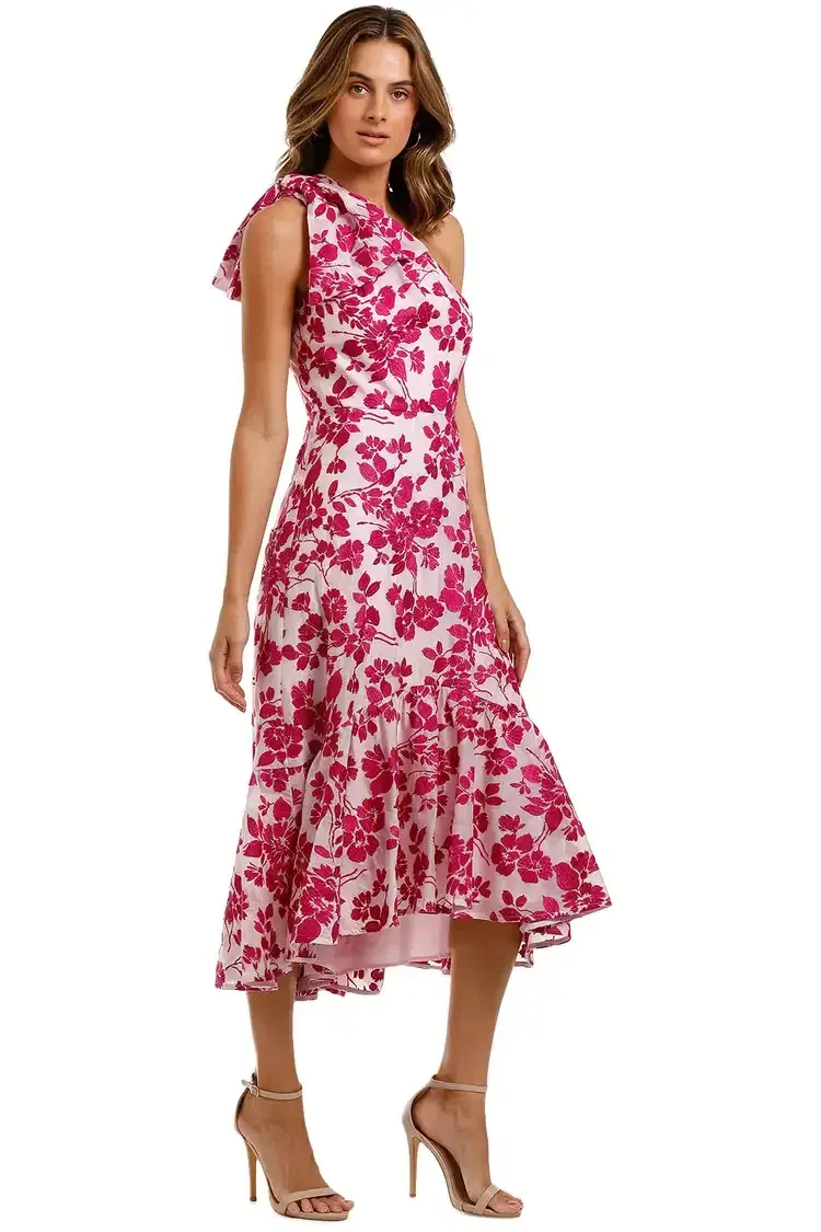 Talulah Les Saison Midi Dress Pink Size 8 - Image 2