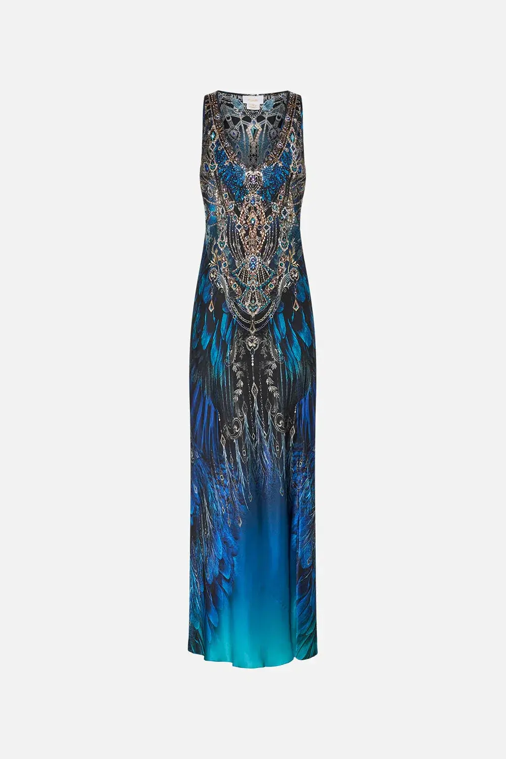 Camilla Ground Control Bias Cut Tank Dress Blue Size 16 - Image 3