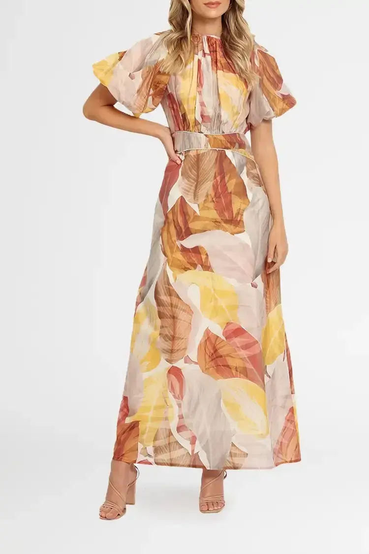 Morrison Anastasia Maxi Dress Multi Print Size 10 - Image 1