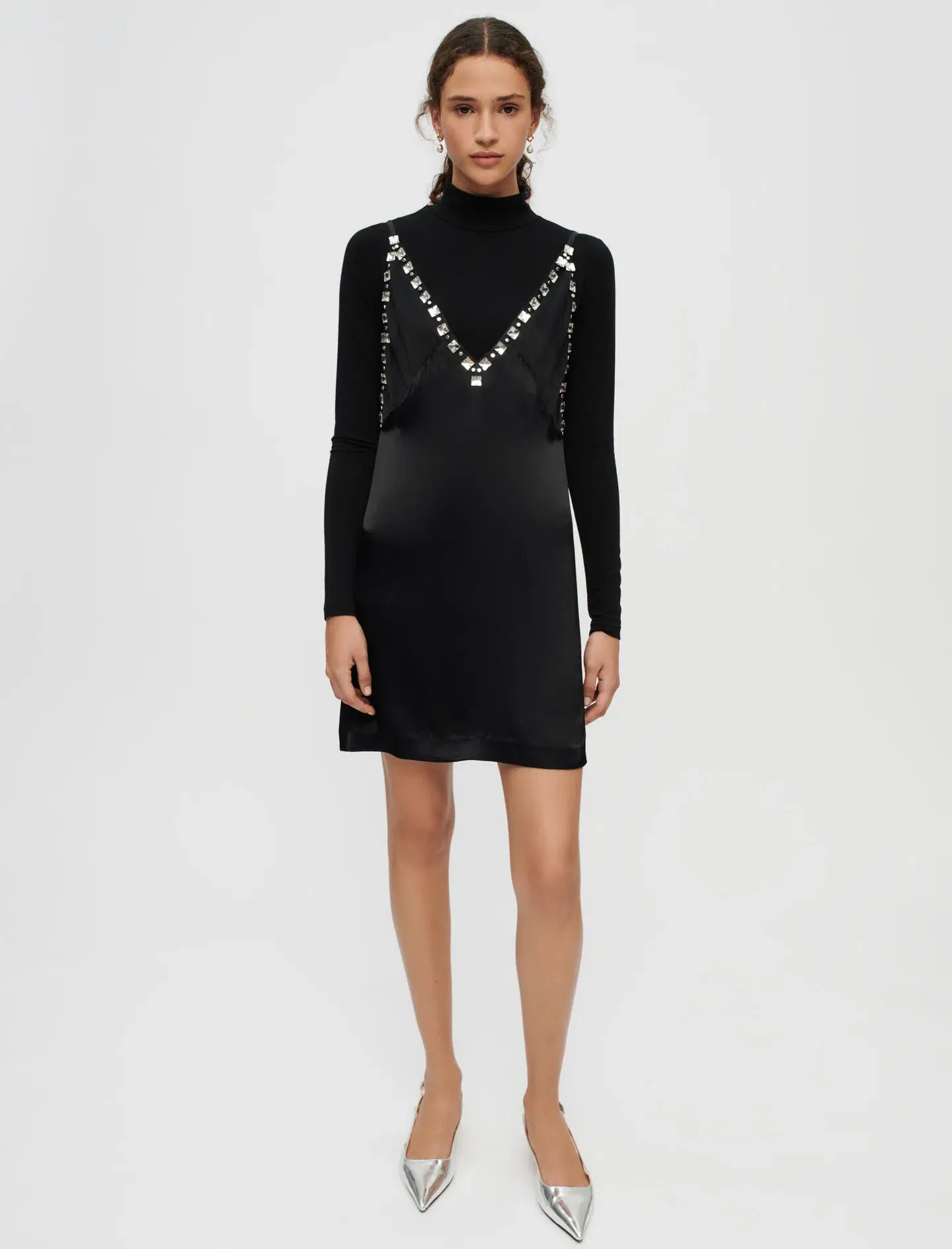 Maje Radeau Dress Black Size 38/Au 10 - Image 1