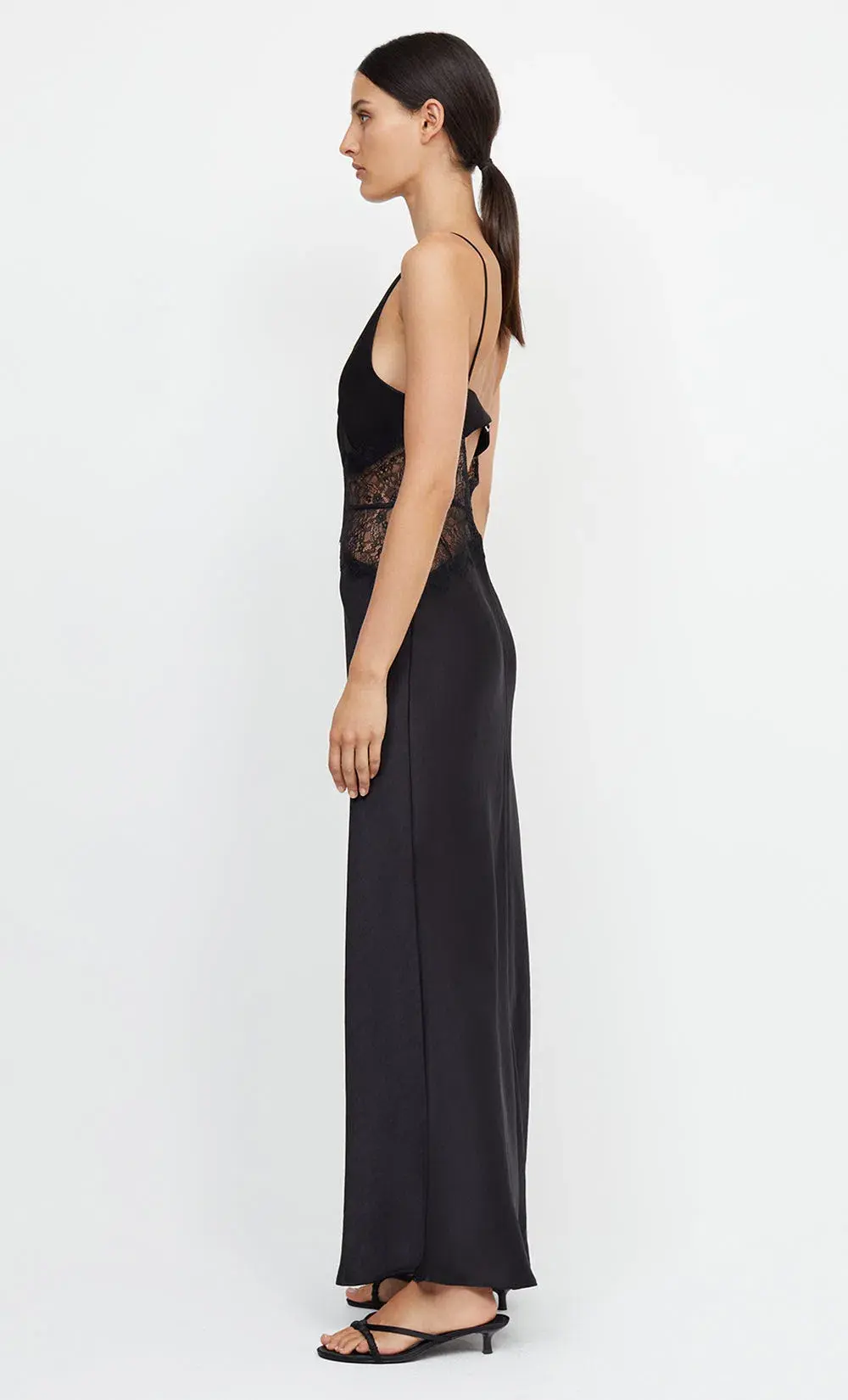 Bec & Bridge Camille Lace Maxi Dress Black Size 8 - Image 2