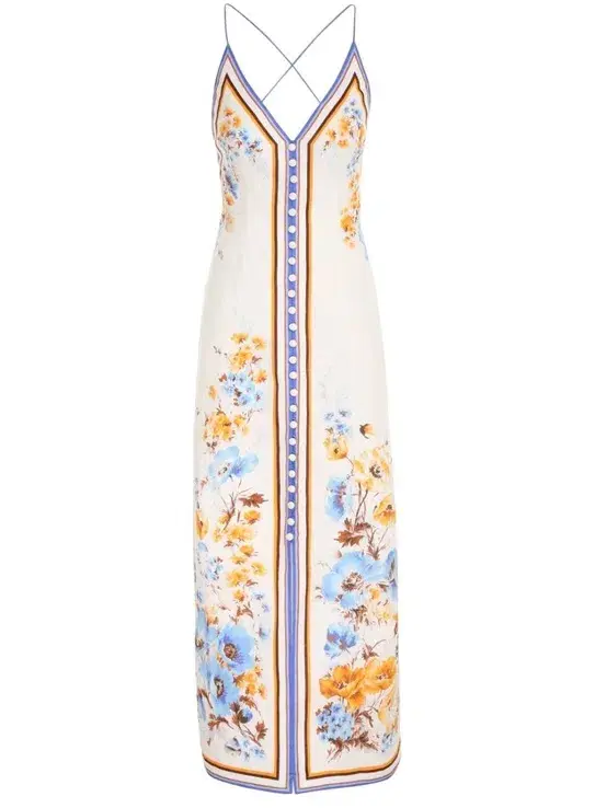 Zimmerman Halcyon Slip Dress Floral Size 8 - Image 4