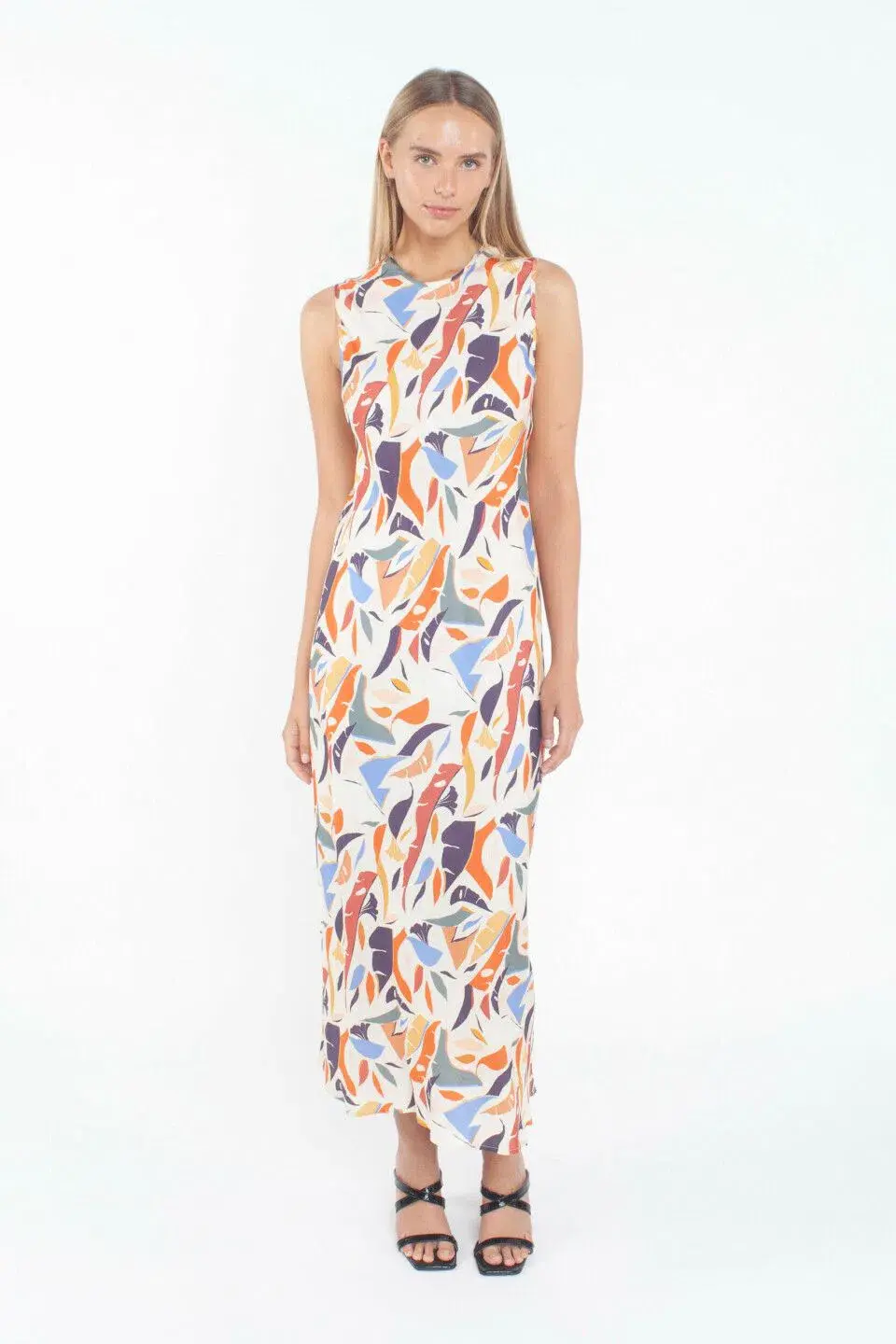 Third Form L'artiste Bias Maxi Dress Multi Print Size 8 - Image 1