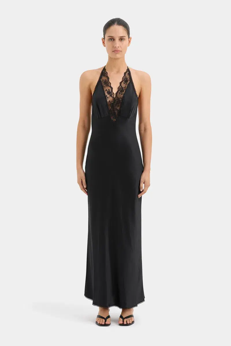Sir the Label Aries Halter Gown Black Size 0P / AU 4 for rent on The Volte - main image