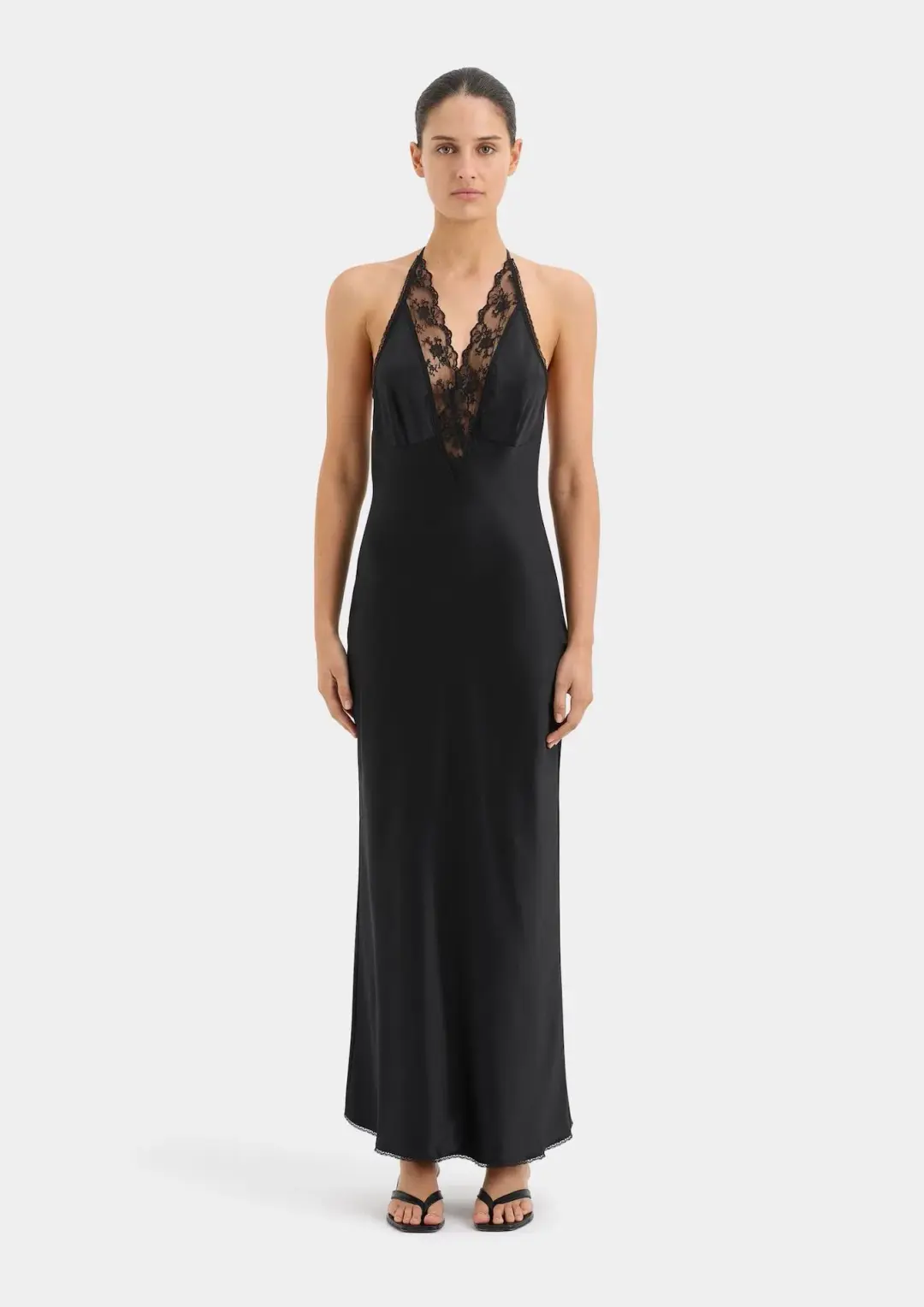 Sir the Label Aries Halter Gown Black Size 0P / AU 4 for rent on The Volte - main image