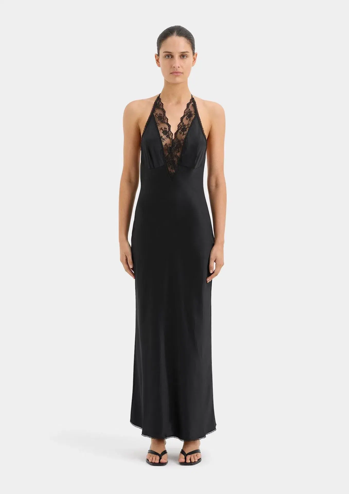 Sir the Label Aries Halter Gown Black Size 0P / AU 4 - Image 1