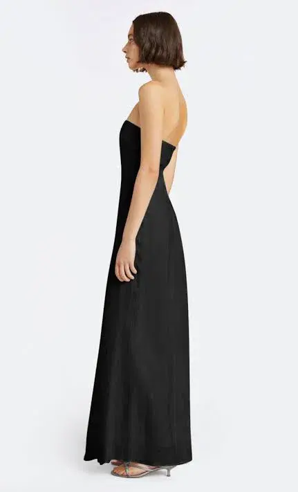 Bec and Bridge Cynthia Strapless Maxi Black size 8 - Image 3