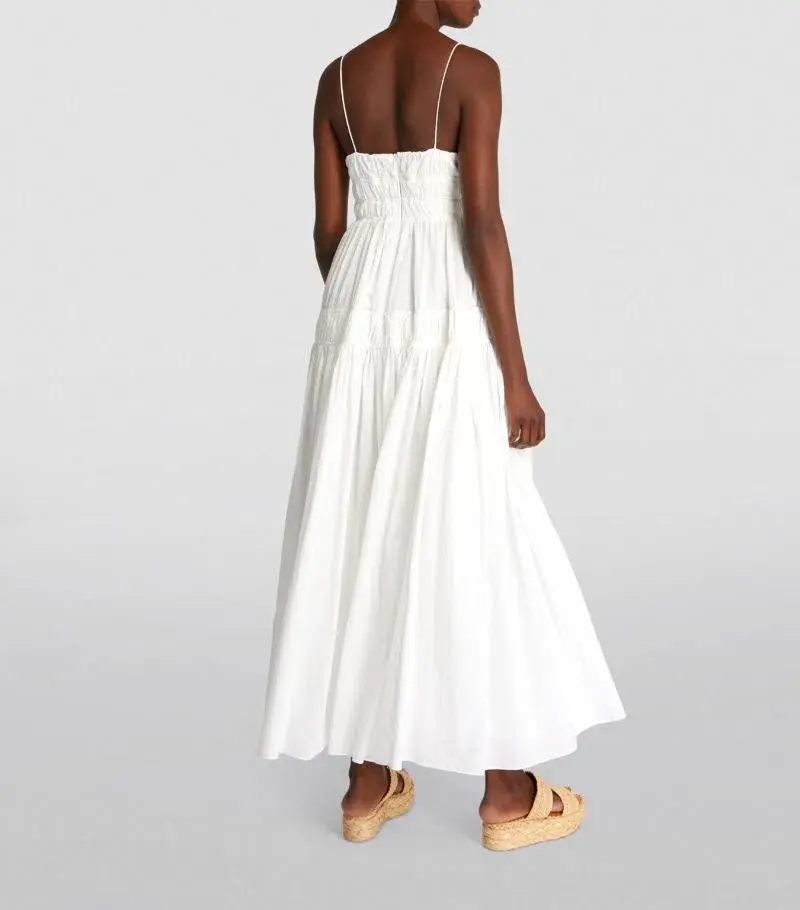 Aje Grace Tiered Maxi Dress Ivory Size 8  - Image 2