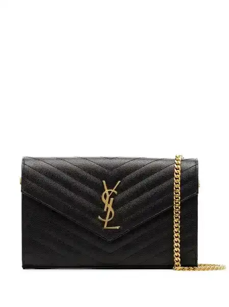 YSL Envelope Bag Black & Gold - Image 1