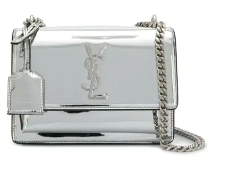 YSL Sunset Handbag Silver - Image 1