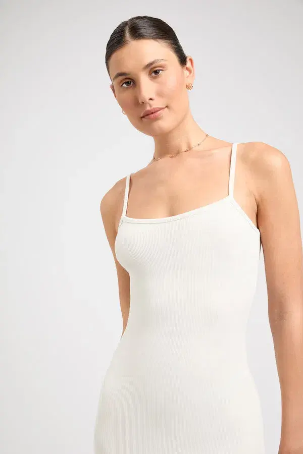 Kookai Layla Long Dress Coconut Milk White Size 6  - Image 2