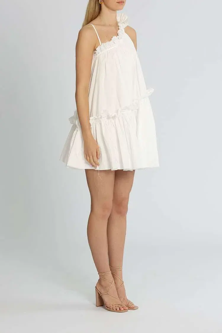 AJE  Romance Mini Dress White Size 6 - Image 2