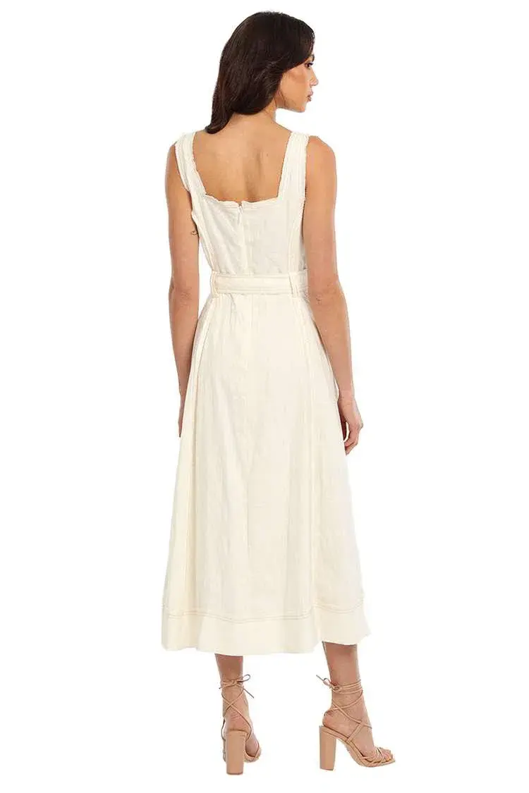 AJE  Byblos Midi Dress Ivory Size 12 - Image 3