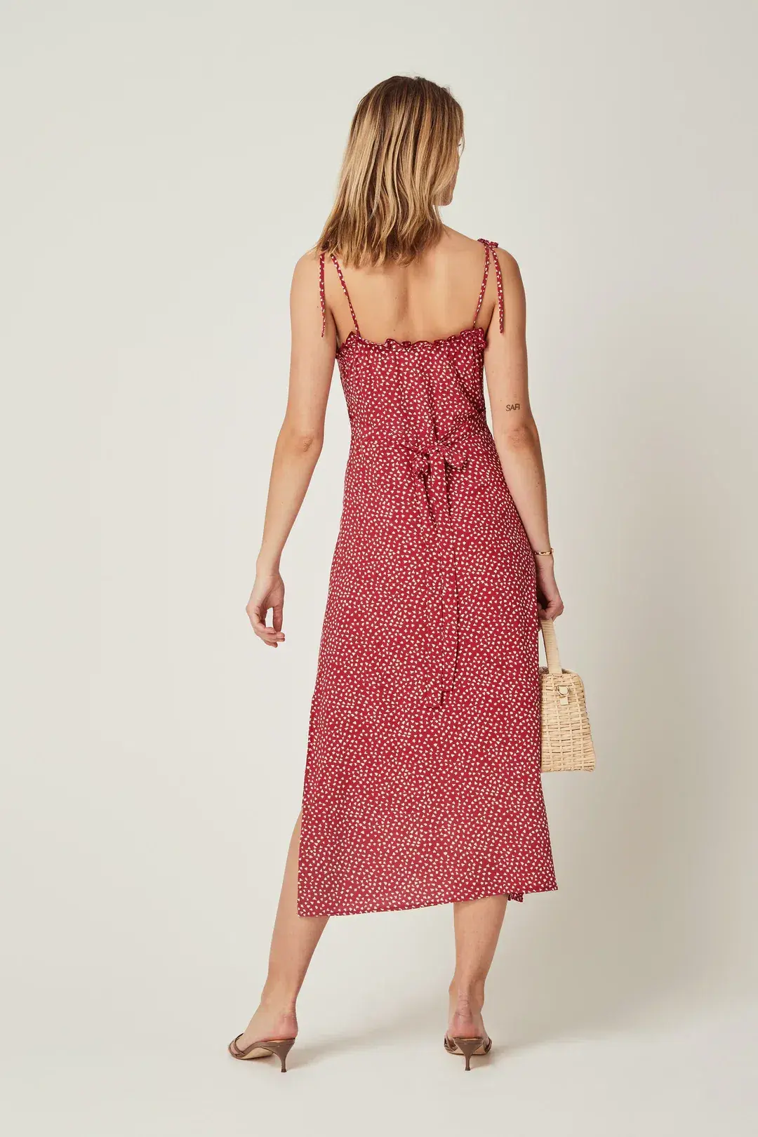 Auguste the Label River Della Midi Dress Red Size 12 - Image 3