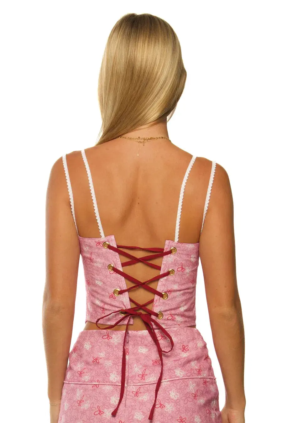 Eisha Corset Top Pink Size S/ Au 8 - Image 2