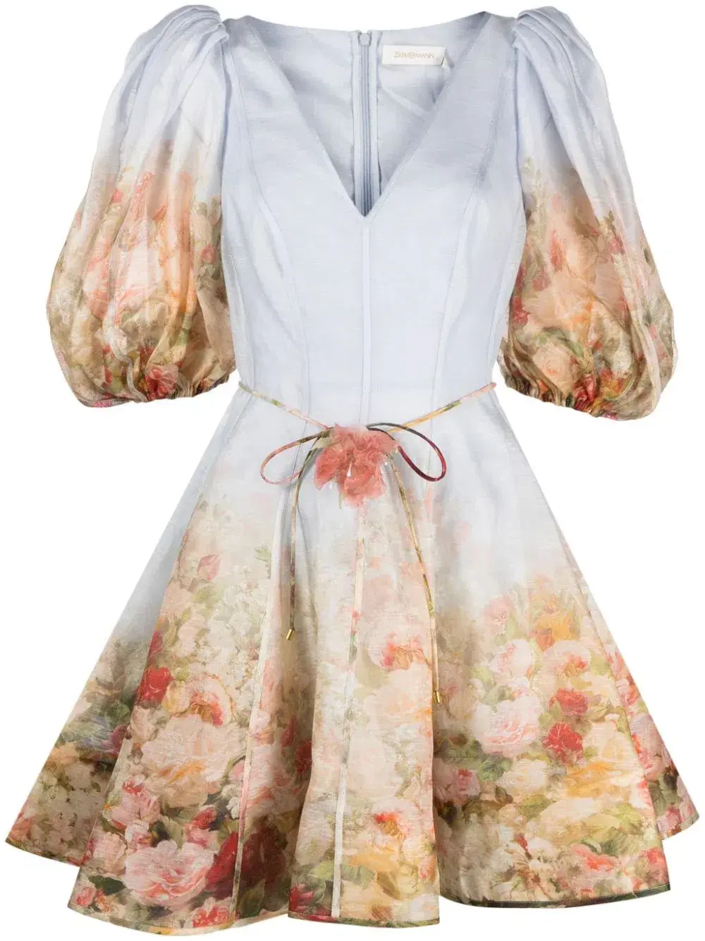 Zimmermann The Luminosity Flip Dress in Rosy Garden Floral Print Size 1 /Au 10 - Image 2