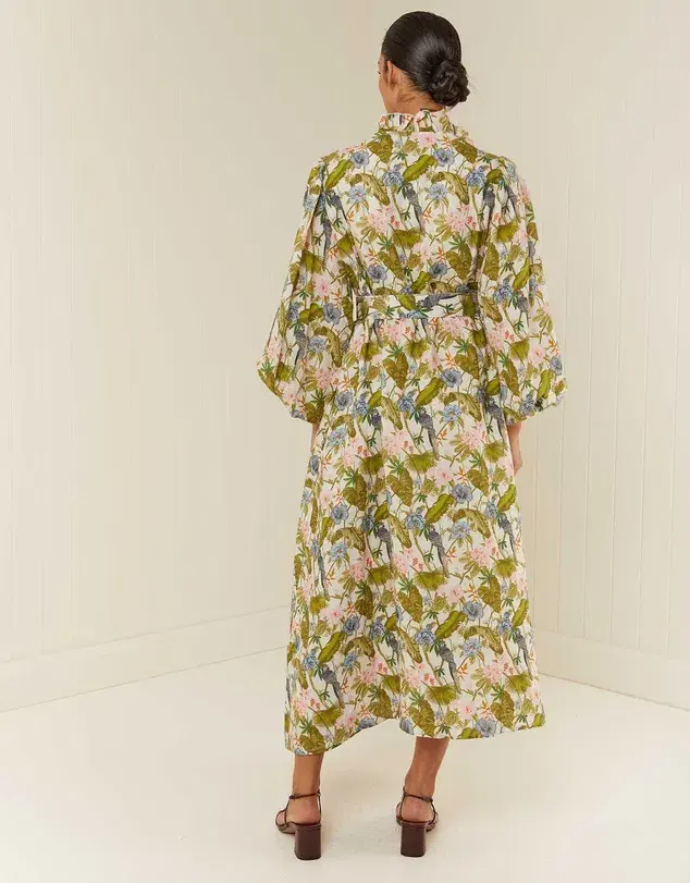 Palm Noosa Apollo Midi Dress in Jungle Pink Size 12 - Image 3
