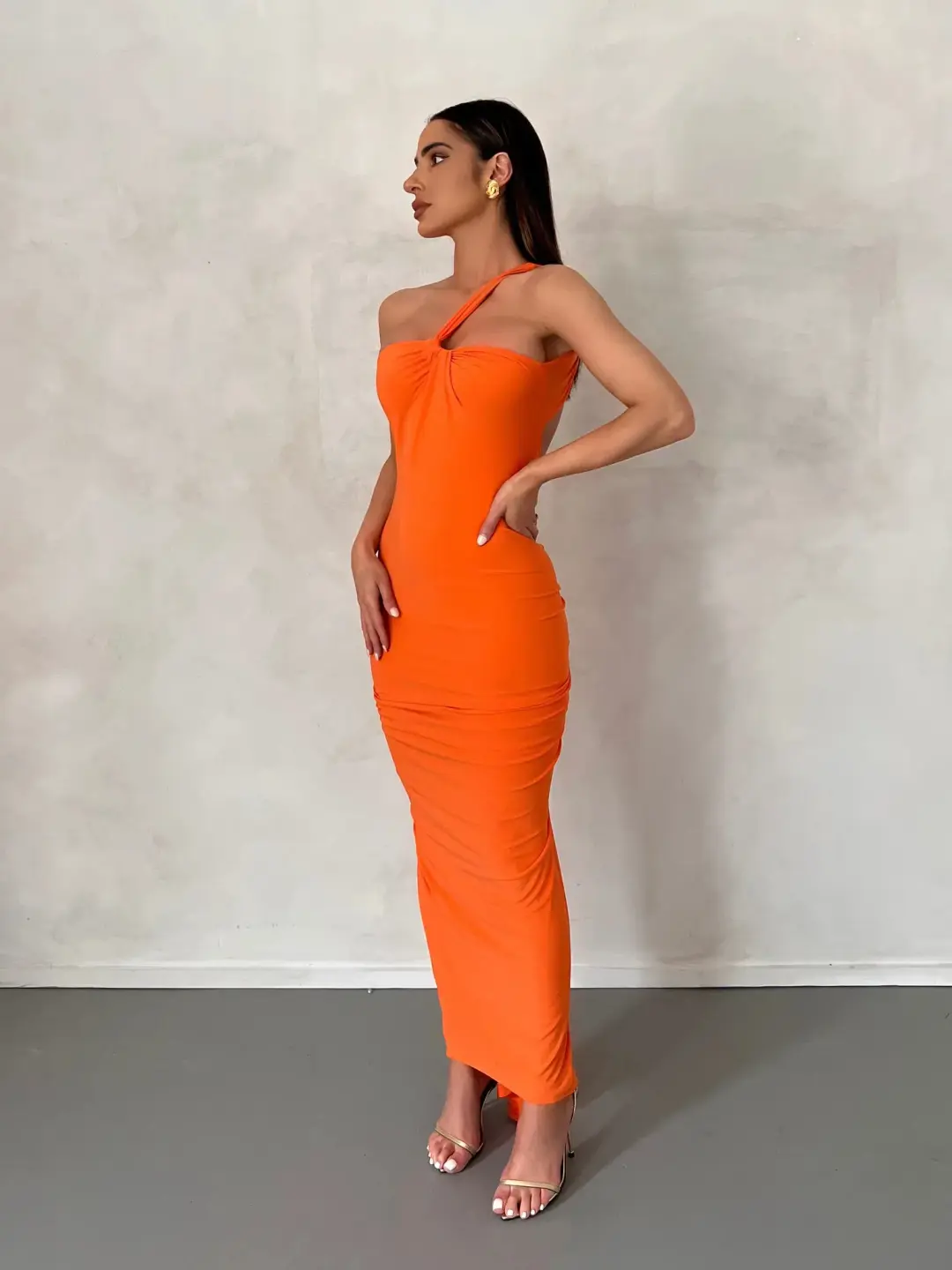 Melani The Label Melina Dress in Orange Size M / AU 10 for rent on The Volte - main image