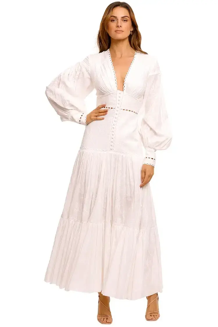 Acler Hender Dress in Ivory Size 6 - Image 1