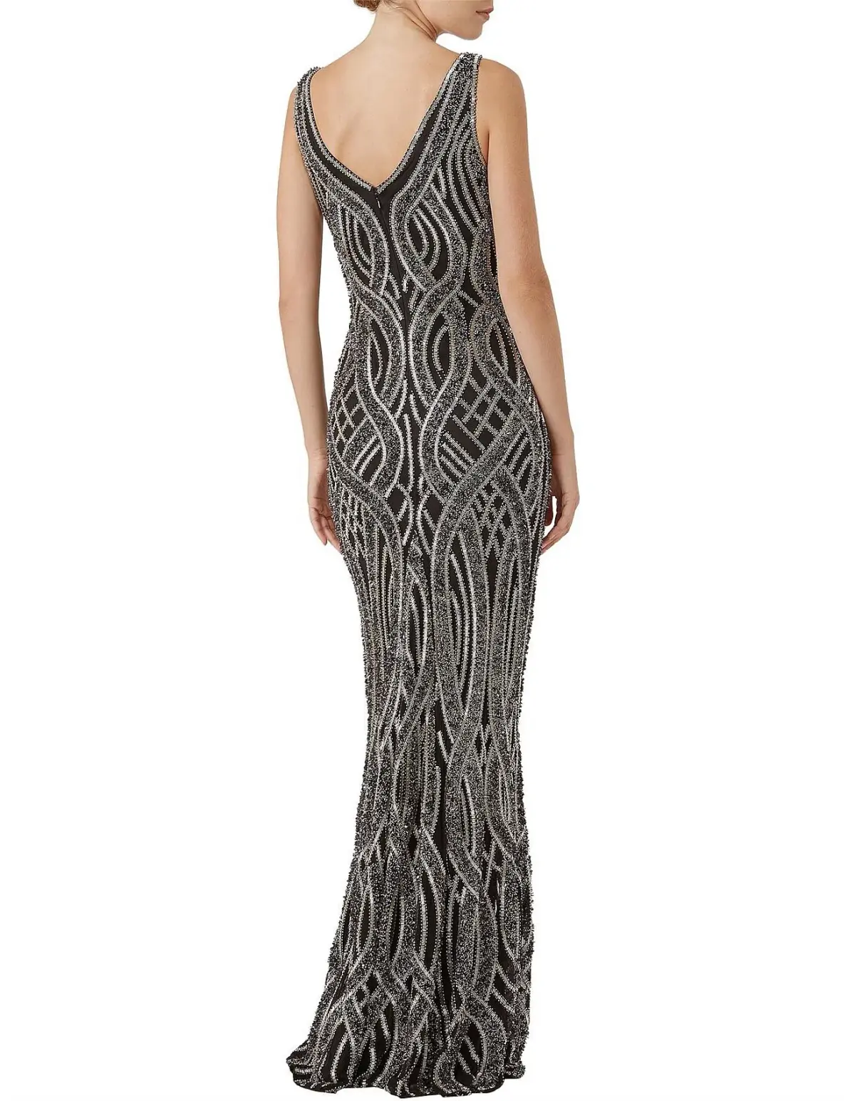 Rachel Gilbert Zahava Gown Black Size 14 - Image 2