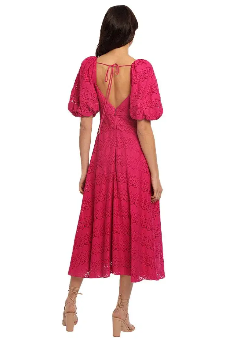 Acler Stapleton Dress Fuschia Pink Size 10 for rent on The Volte - main image