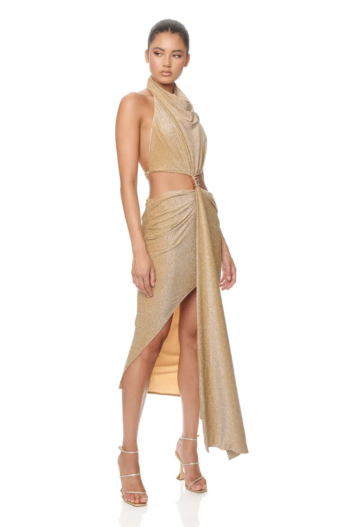 Eliya The Label Aphrodite Dress Gold Size 14 - Image 1