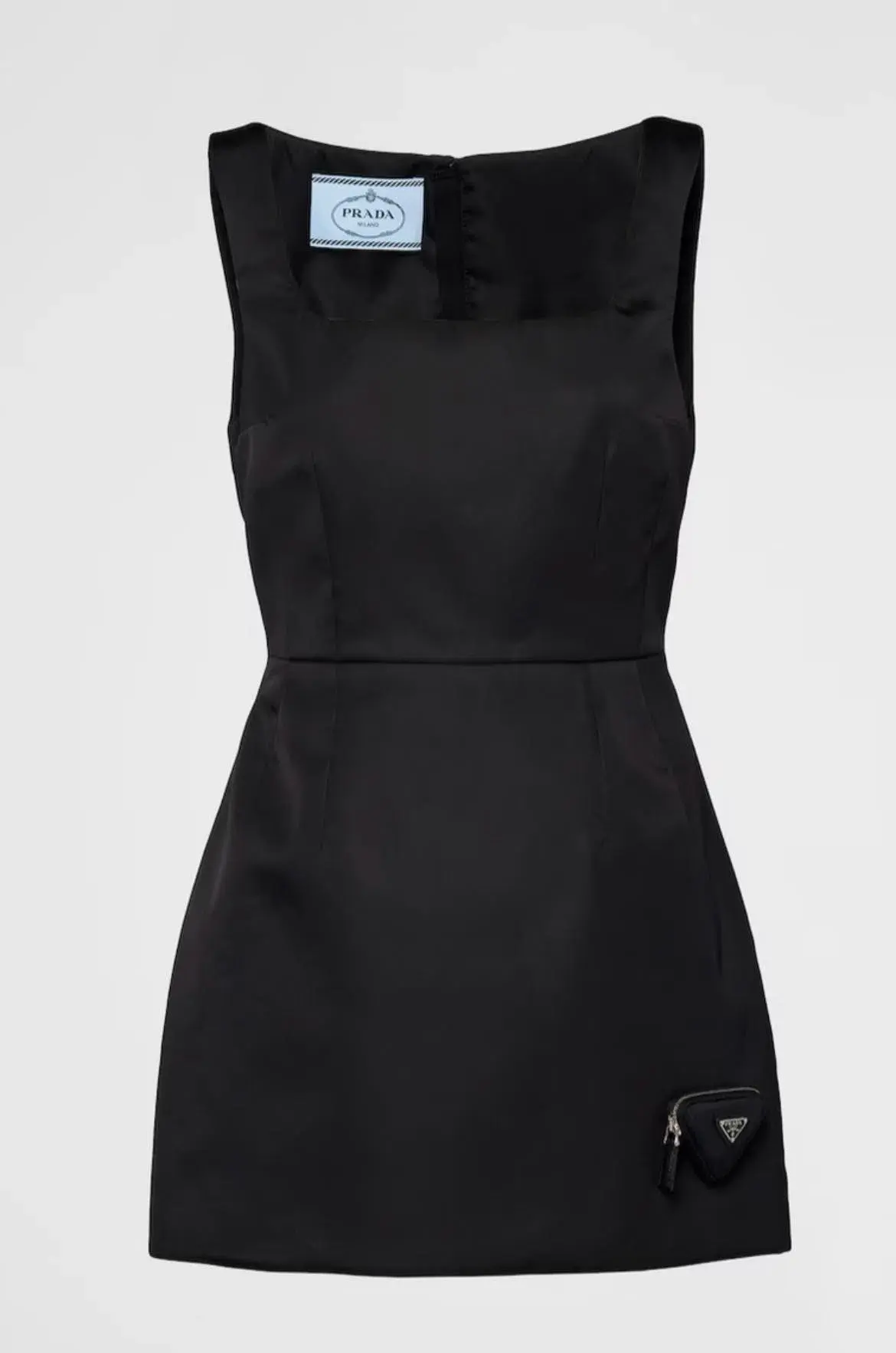 Prada  Re-nylon Mini Dress Black Size Au 6 - Image 3