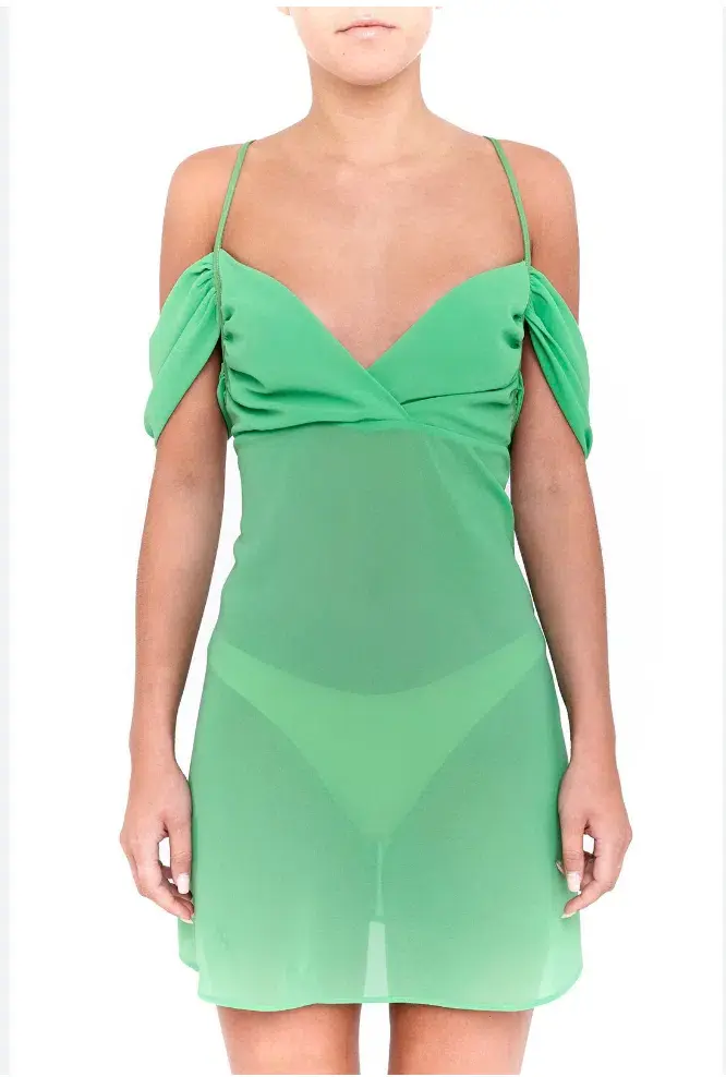 Bamba Swim Medusa Dress Green Size 8 - Image 1