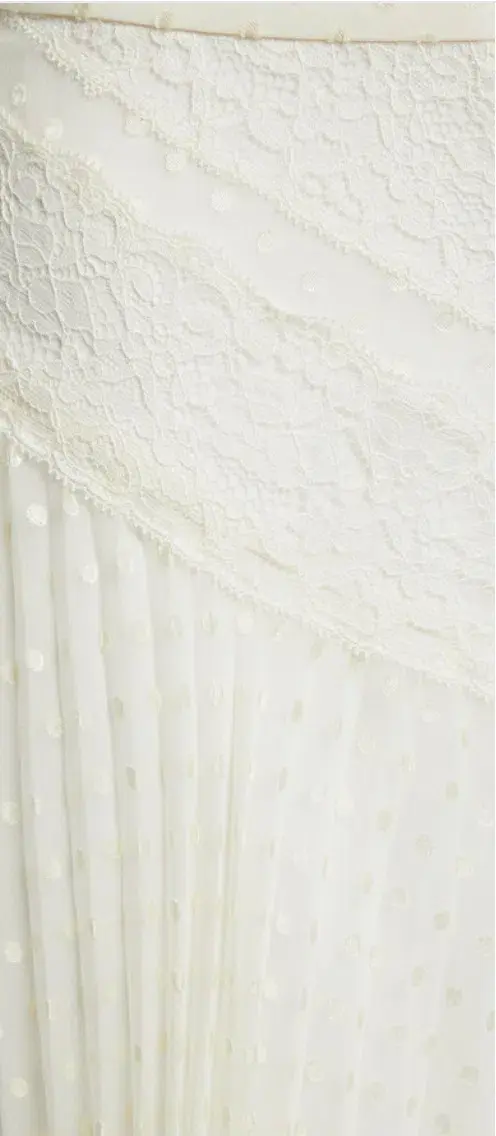 Zimmerman Espionage Lace Panelled Skirt Cream AU 8  - Image 2