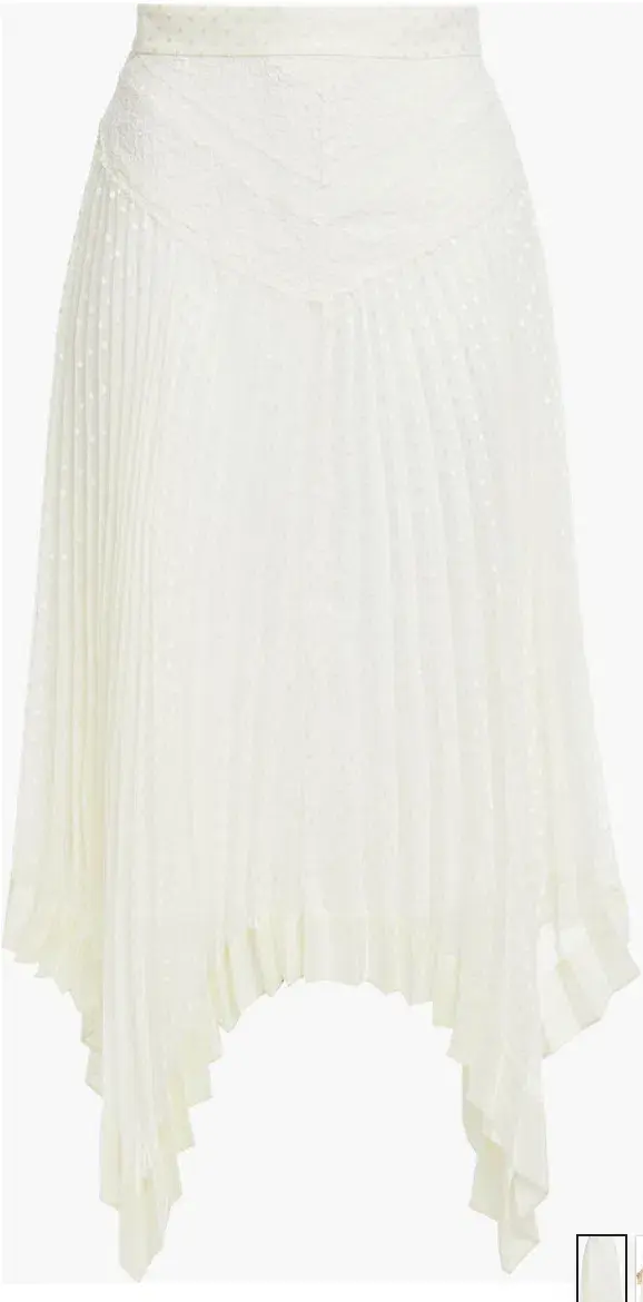 Zimmerman Espionage Lace Panelled Skirt Cream AU 8  - Image 3