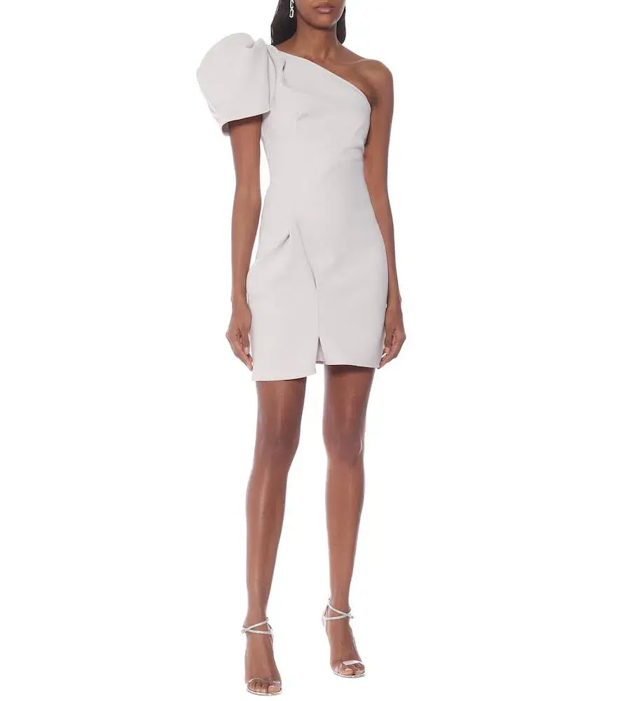 Maticevski Mimicry Grey Mini Dress Grey Size 10 for rent on The Volte - main image