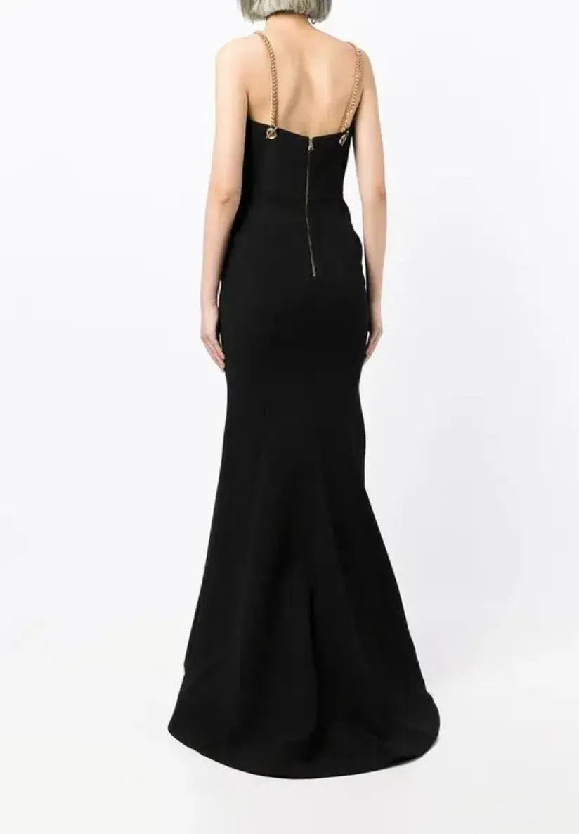 Rebecca Vallance Iman Gown Black Size 14 - Image 2