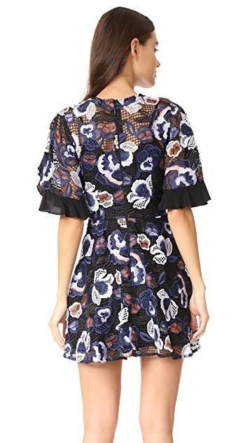 Talulah Estee Multi Lace Mini Dress Multi Size 8 - Image 2