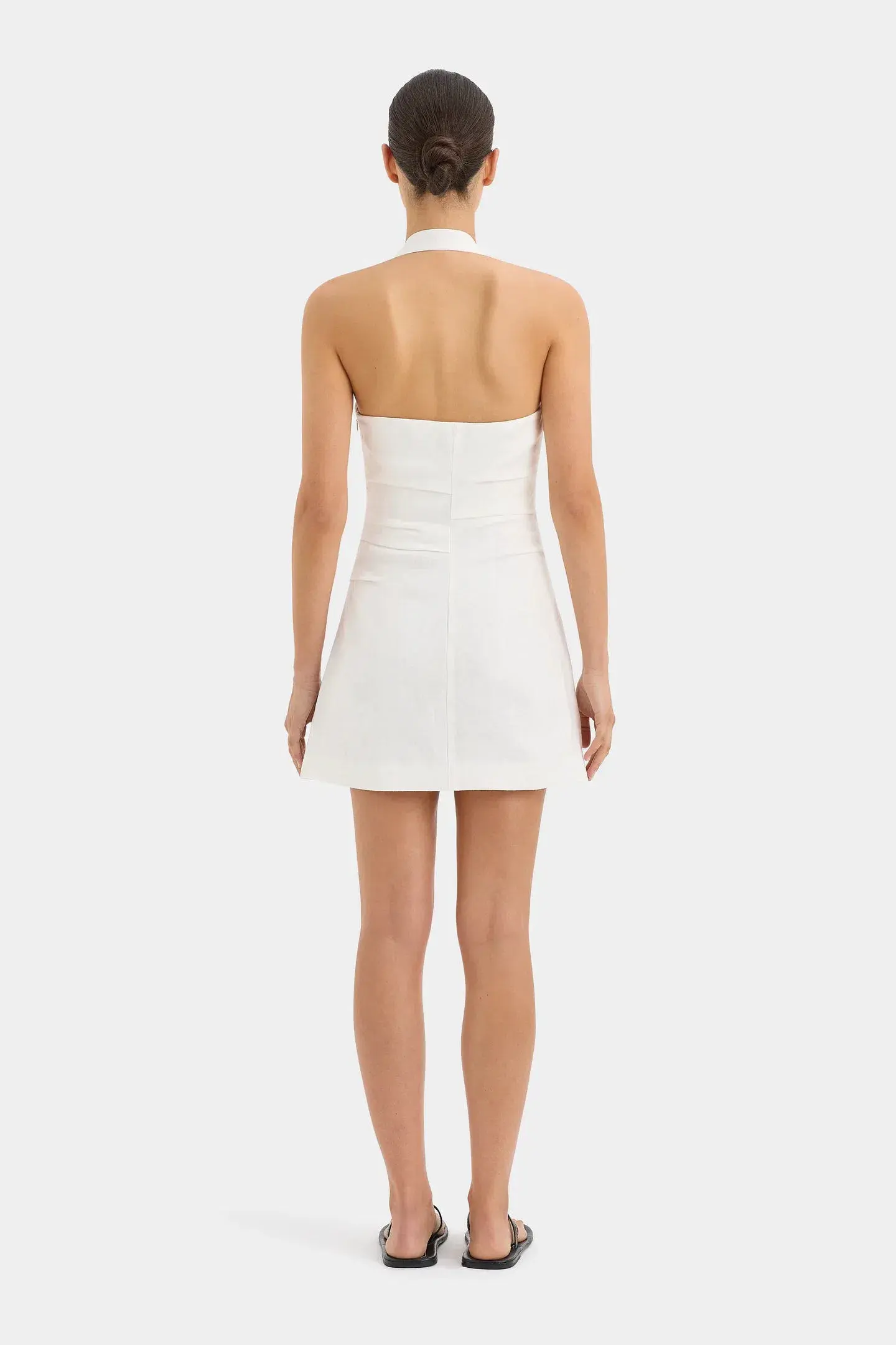 Sir The Label Noemi Halter Mini Dress White Size 1/Au 8 - Image 3