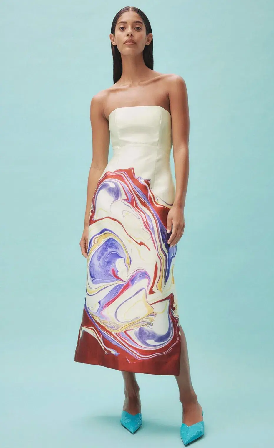 Alemais Luca Corset Dress Print Size 14 - Image 1