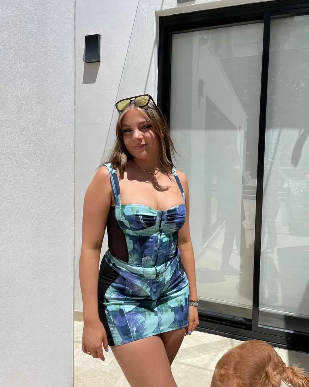 Miaou Deville Set in Azul Size 8 for rent on The Volte - main image