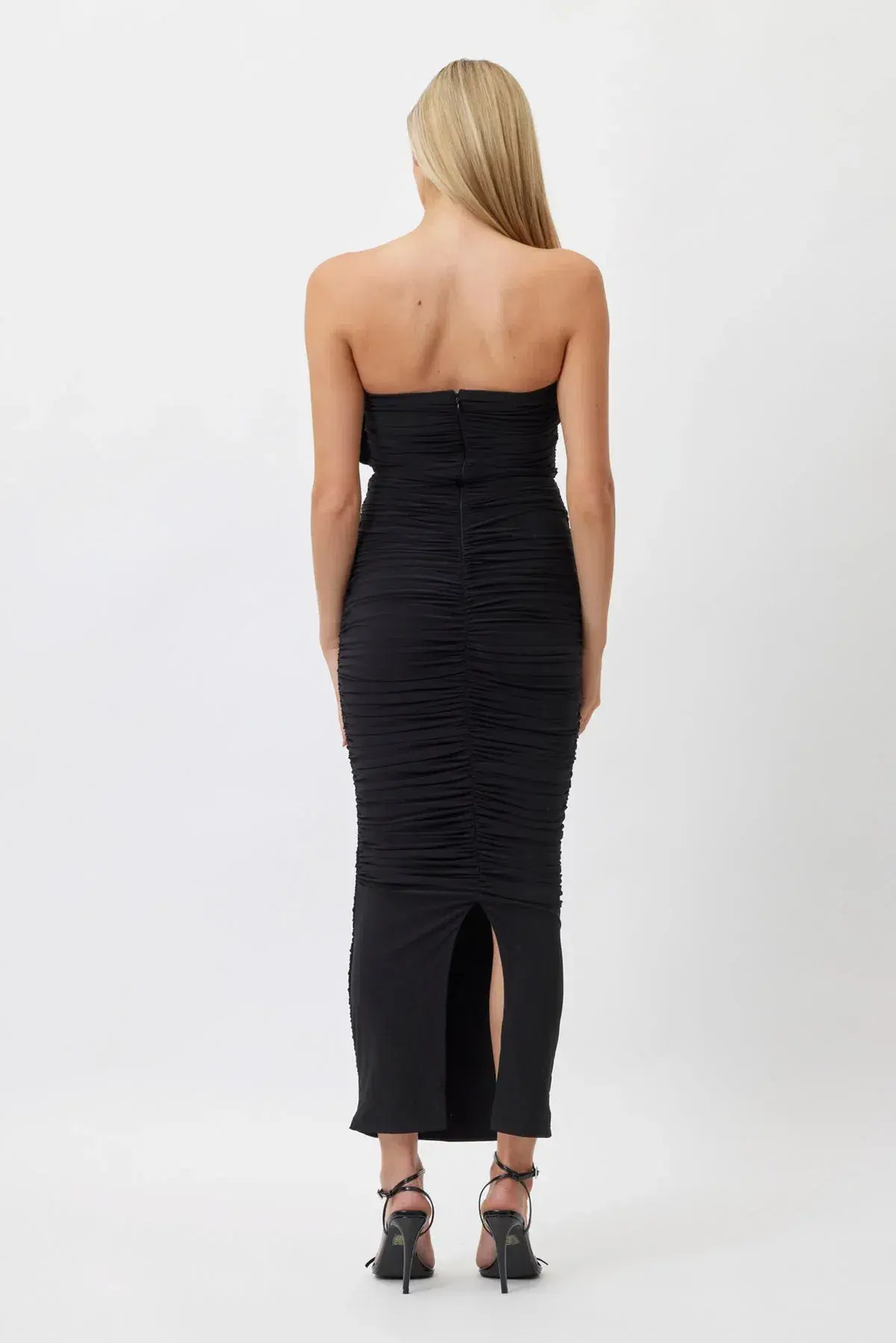Bianca & Bridgett Tara Midi Dress Black Size 10 - Image 2