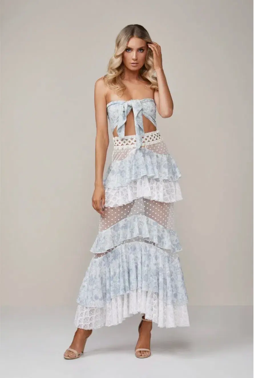 Ixiah the Label Outlaw Set Blue/Shell Size 8 - Image 1