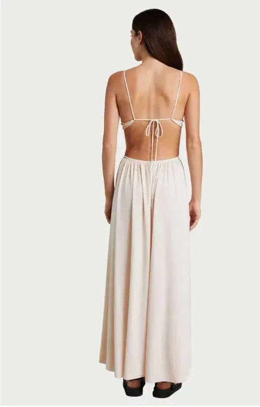 Bec & Bridge Soleil Maxi Dress in Cream Size 8 - Image 2