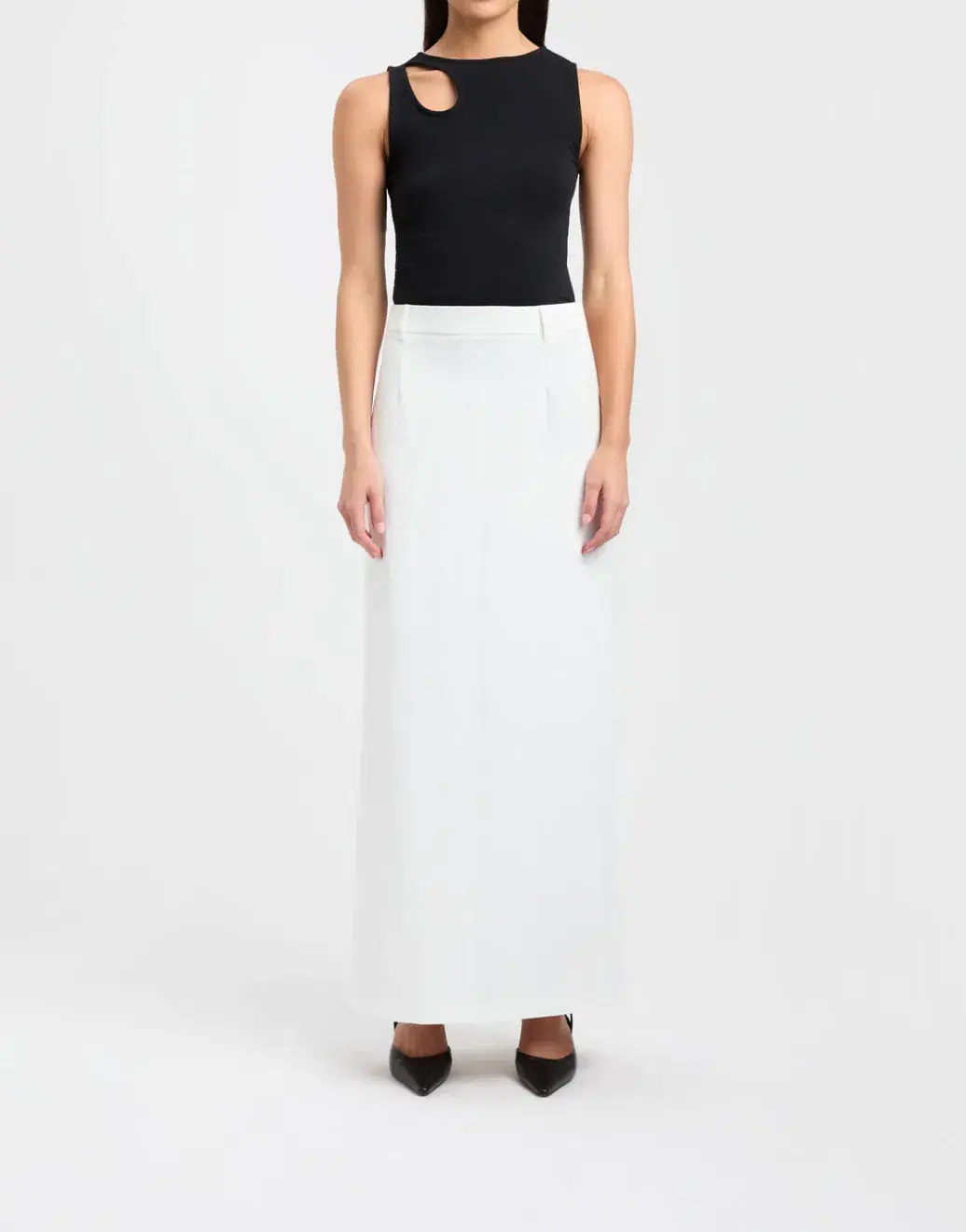 Kookai Ariel Maxi Skirt White Size 8 - Image 1
