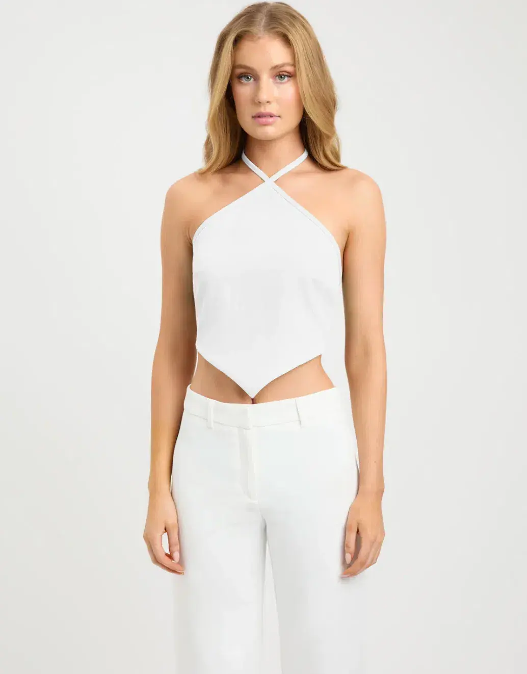 Kookai Ariel Triangle Top White Size 6 - Image 2