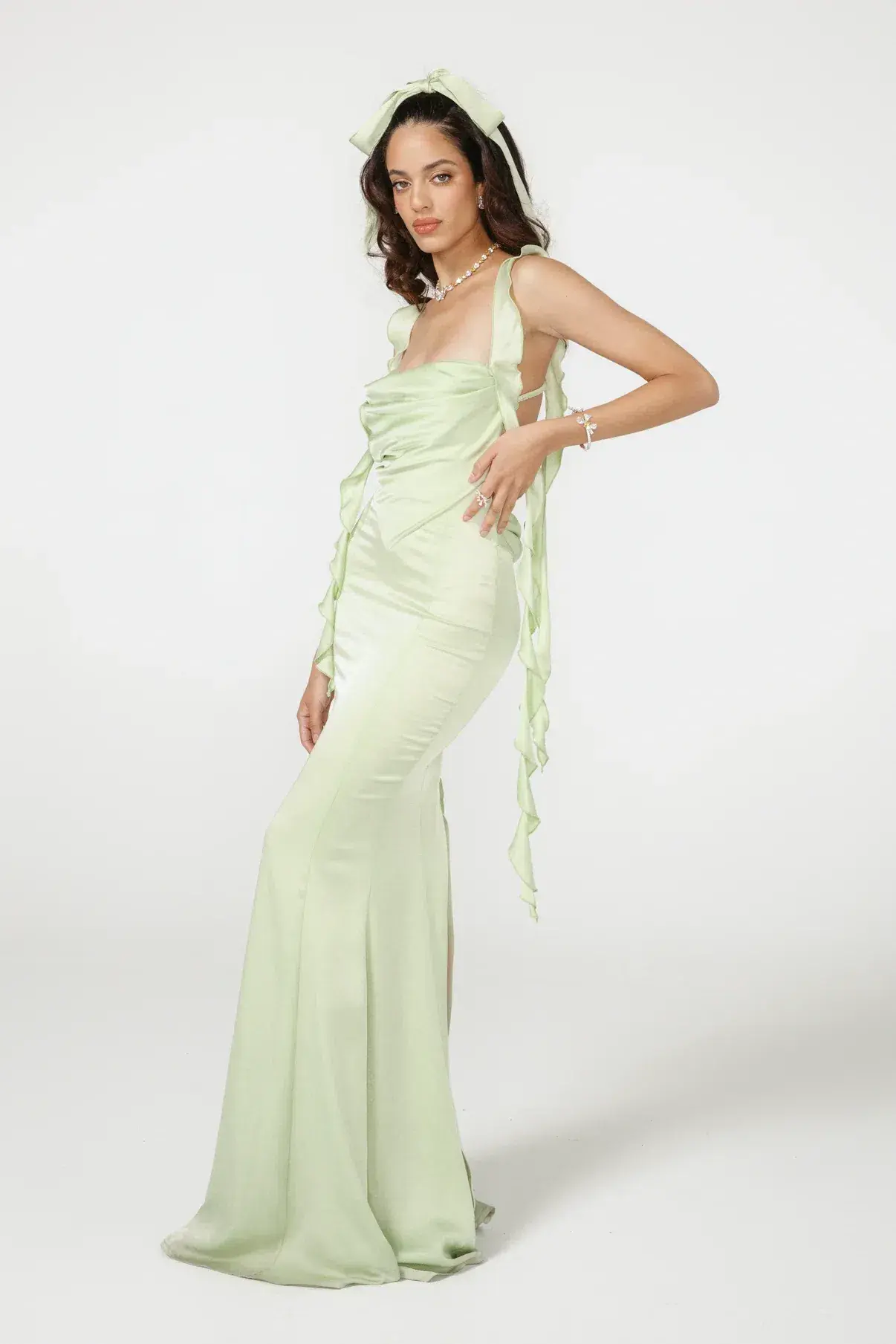 Nana Jacqueline Caroline Dress Green Size AU 8 - Image 2