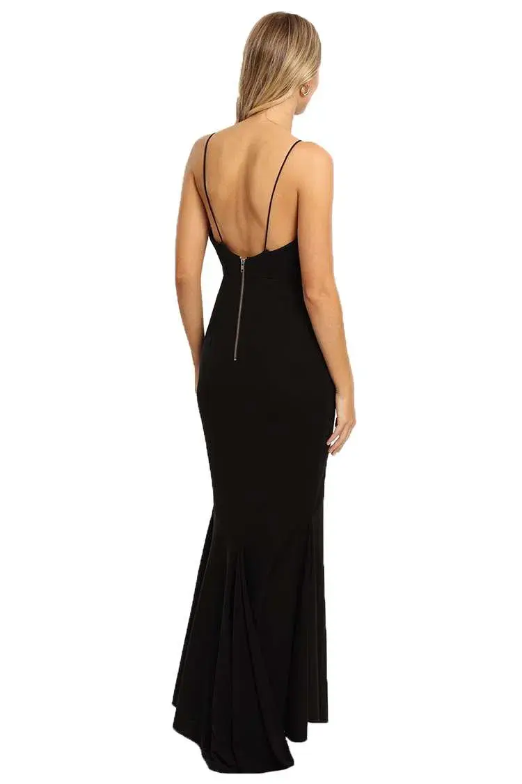 Alex Perry Yesenia Dress Black Size 6 - Image 3