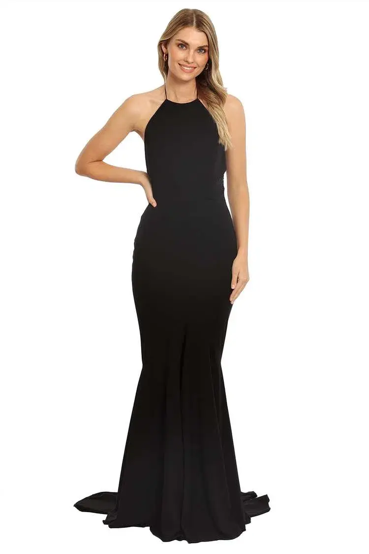 Alex Perry Talise Gown Black Size 6 - Image 1
