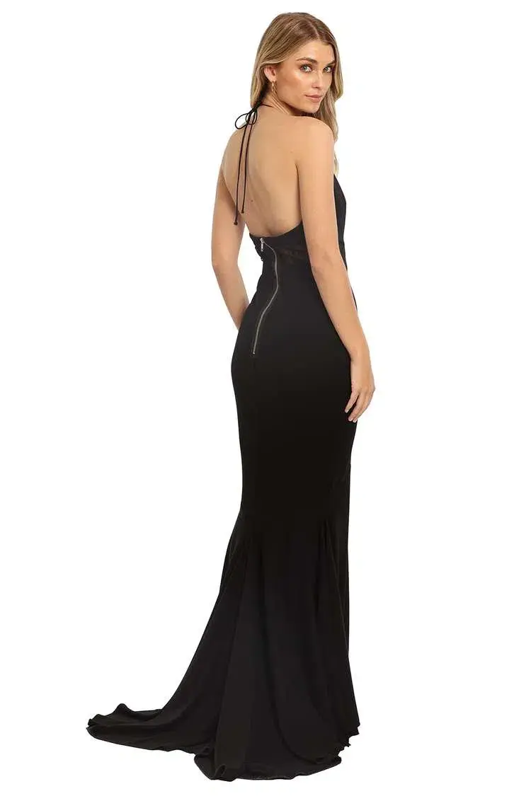 Alex Perry Talise Gown Black Size 6 - Image 3
