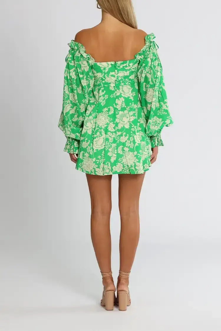 Alice McCall Mary Anne Mini Dress in Green Size 8 - Image 4