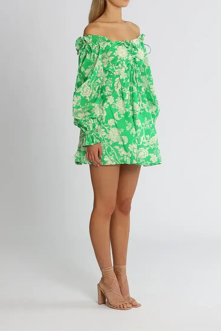 Alice McCall Mary Anne Mini Dress in Green Size 8 - Image 3