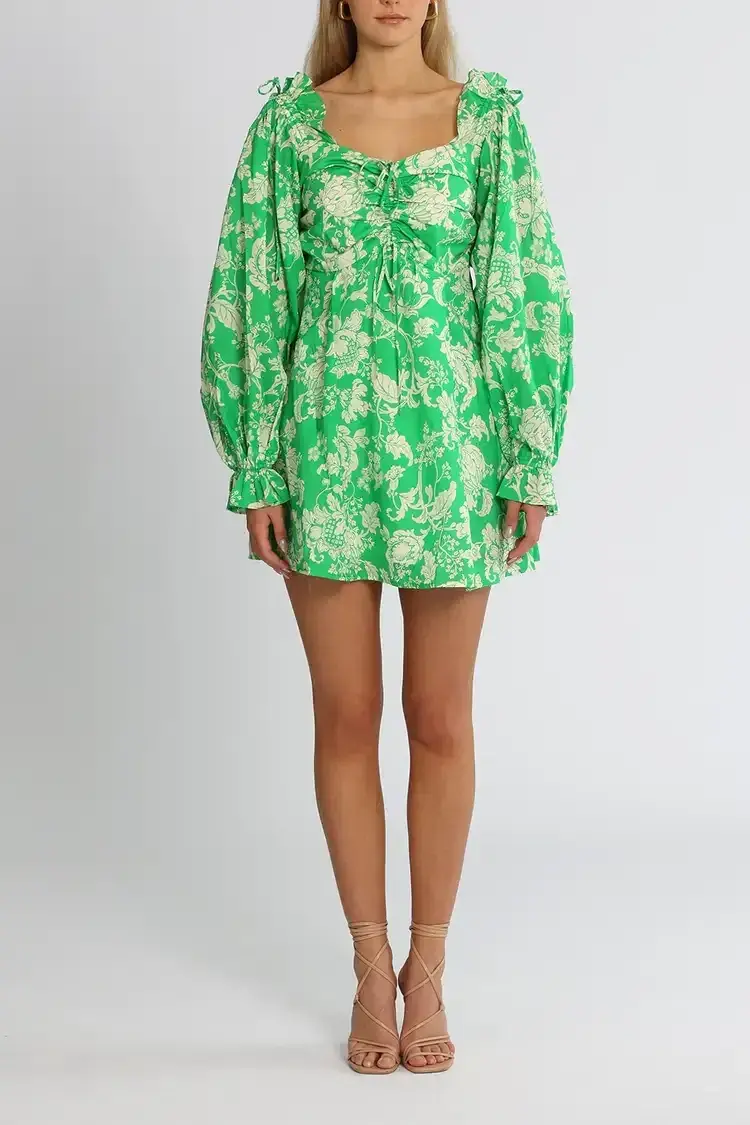 Alice McCall Mary Anne Mini Dress in Green Size 8 - Image 1